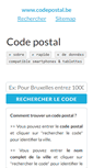 Mobile Screenshot of codepostal.be