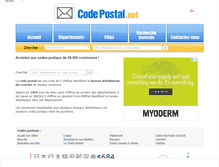 Tablet Screenshot of codepostal.net
